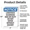 Signmission Livestock Guardian Dog On Duty OSHA Notice Sign, Plastic, 7in W x 10in L, 2PK OS-2PACK-NS-P-710-V-14021 - alternate 3